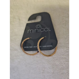 Gold hoop earrings
